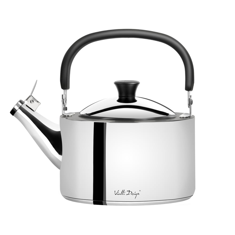 Lesklá antikoro varná konvica s piestom Vialli Design Diamante