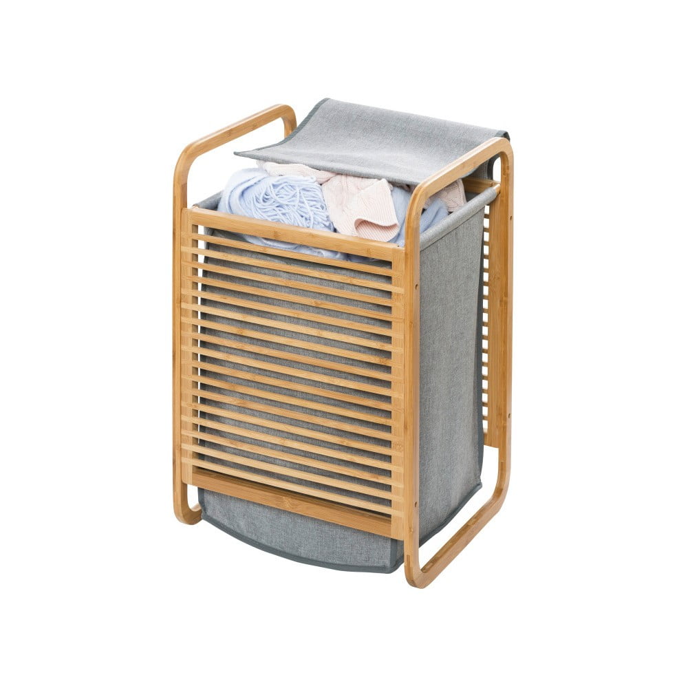 Kôš na bielizeň s bambusovým rámom Wenko Bamboo