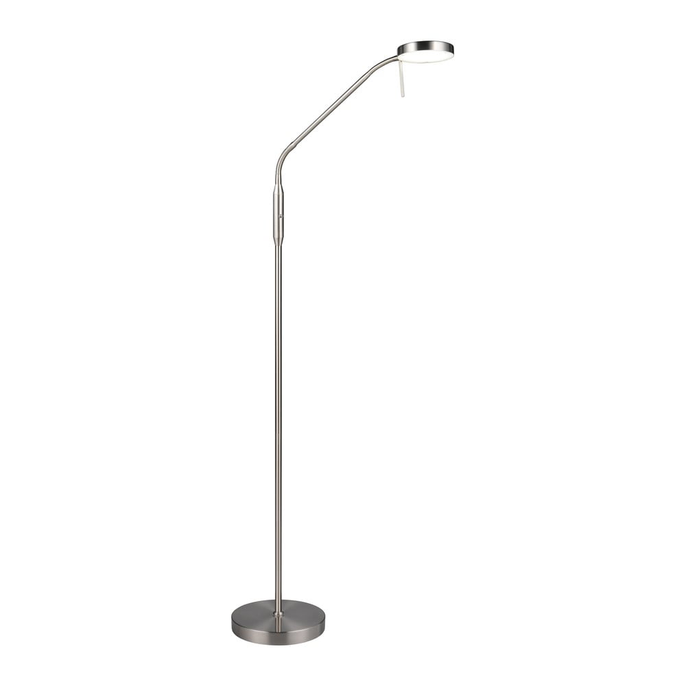 LED stojacia lampa v striebornej farbe (výška 160 cm) Moreno – Reality