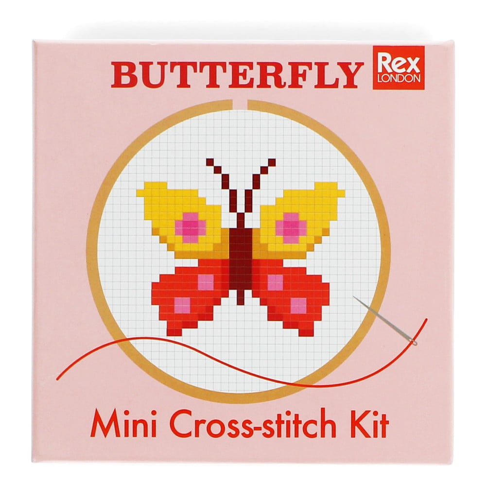 Kreatívna súprava Cross-stitch Kit Butterfly – Rex London