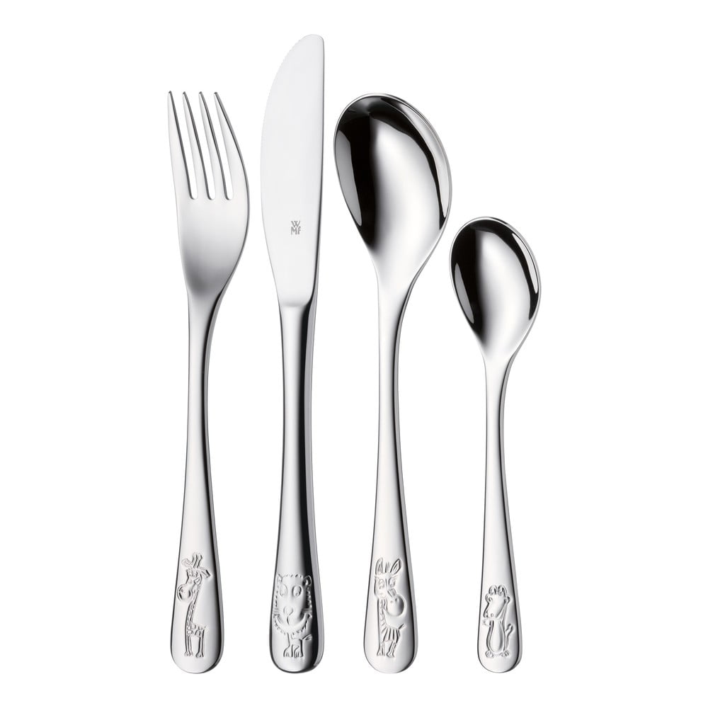 Súprava 4 detských príborov z antikoro ocele WMF Safari