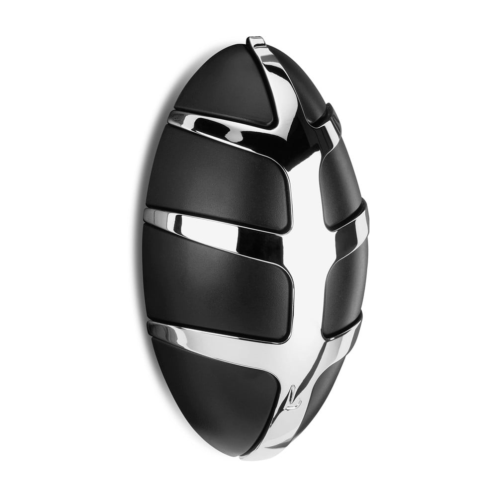 Čierny/v lesklej striebornej farbe nástenný plastový háčik Bug – Spinder Design