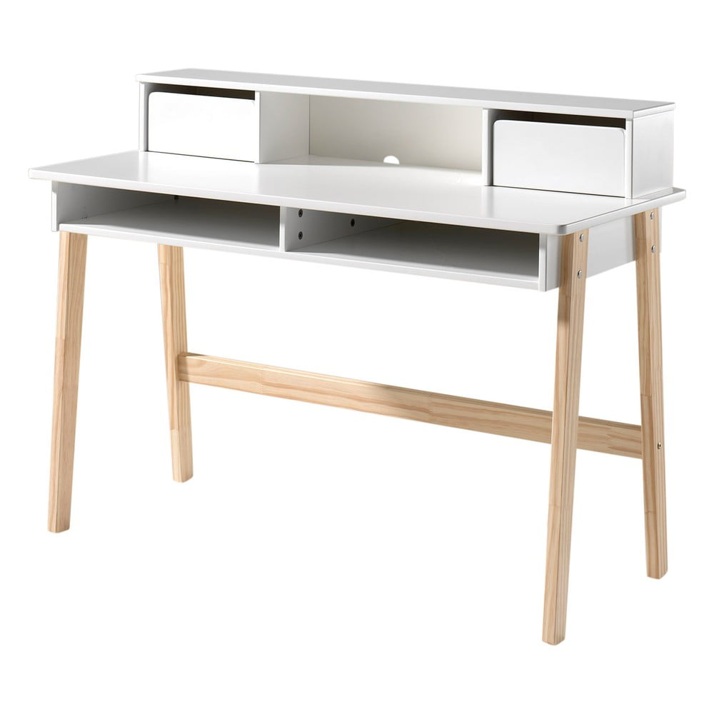 Biely detský písací stôl Vipack Kiddy