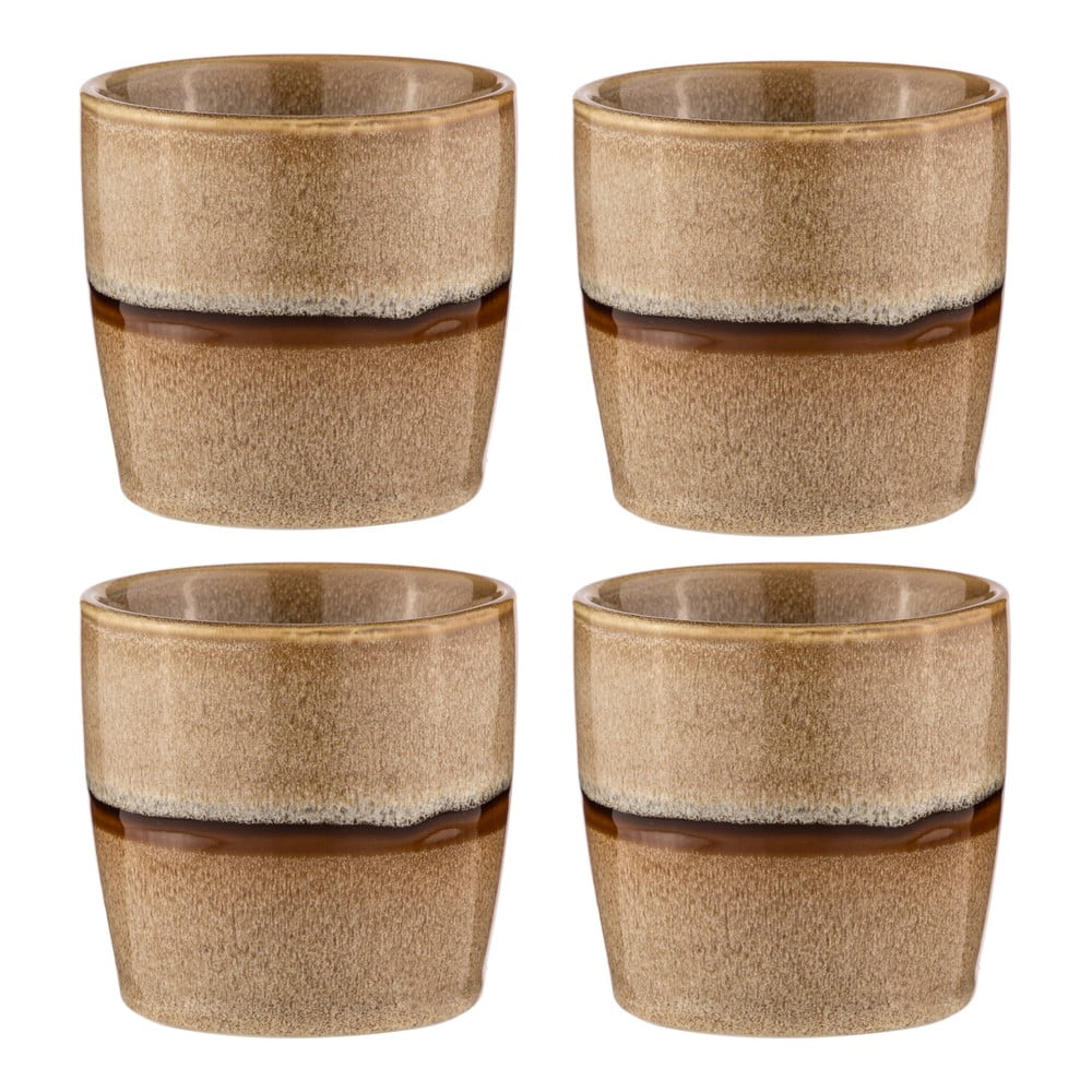 Svetlohnedé porcelánové hrnčeky na espresso v súprave 4 ks 350 ml Haven – Ladelle