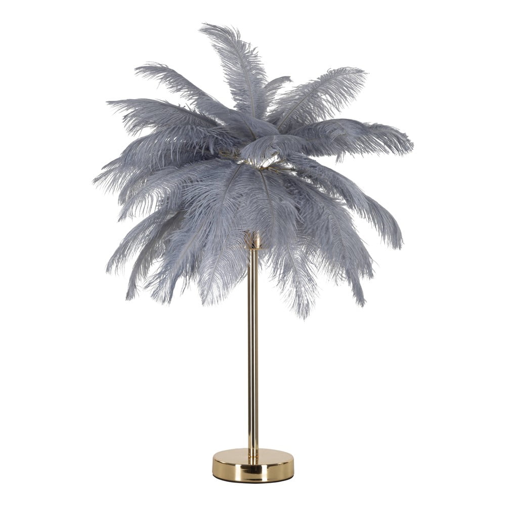 Stolová lampa v sivo-zlatej farbe (výška 55 cm) Palm – Mauro Ferretti