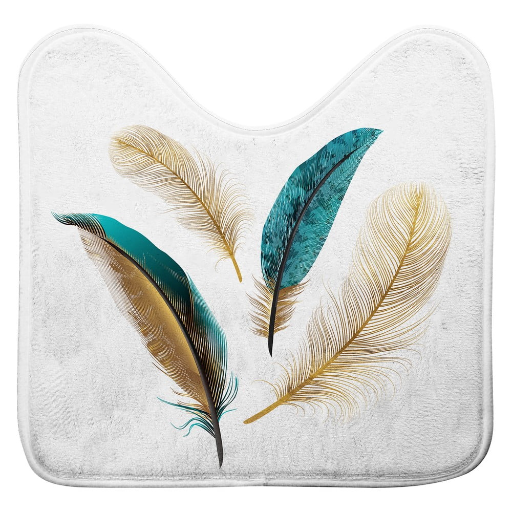 Biela WC kúpeľňová predložka 45x45 cm Plumiss – douceur d'intérieur