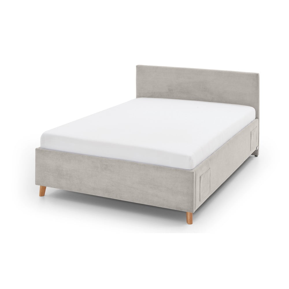 Béžová čalúnená detská posteľ bez roštu 140x200 cm Cool – Meise Möbel