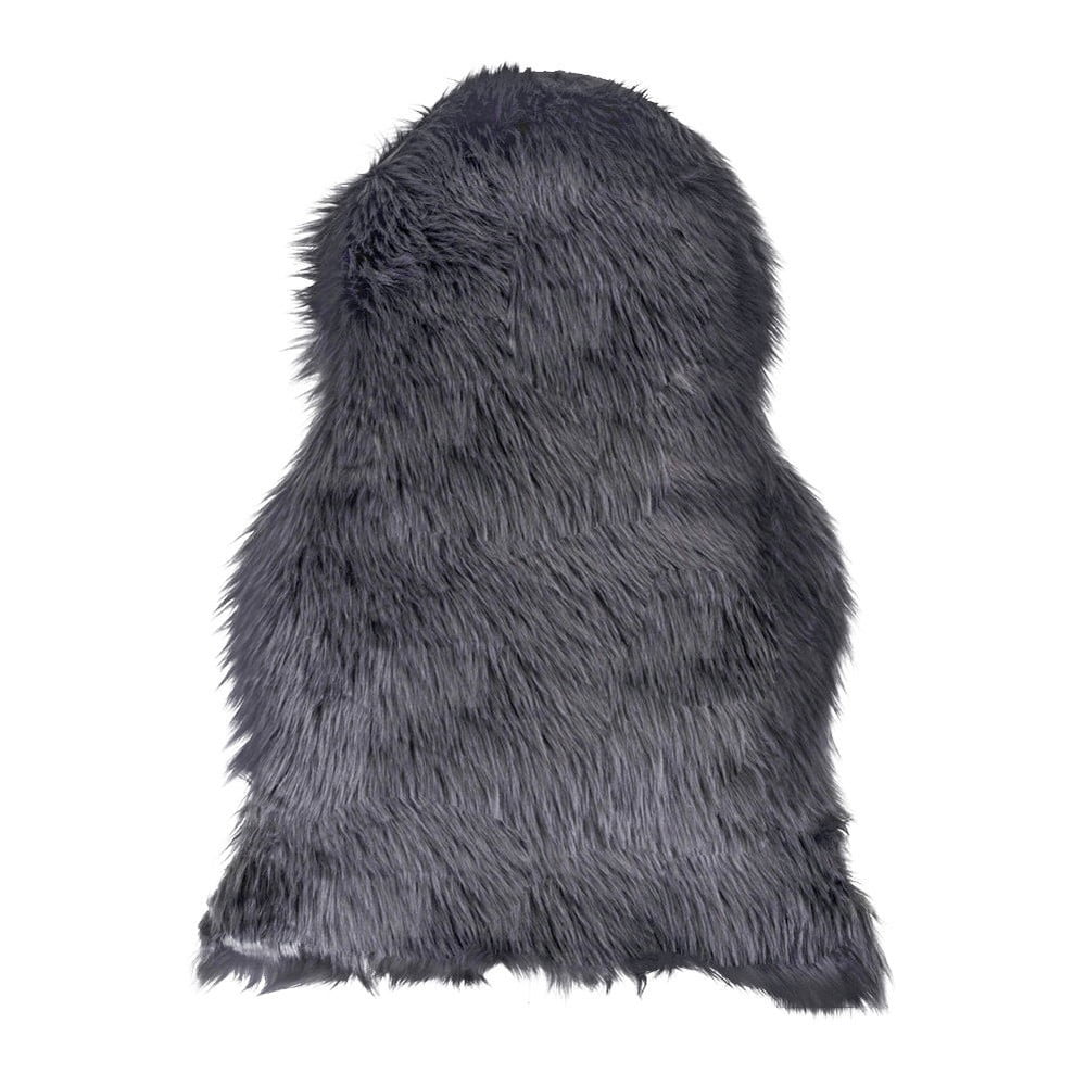 Antracitová syntetická kožušina 50x85 cm – House Nordic