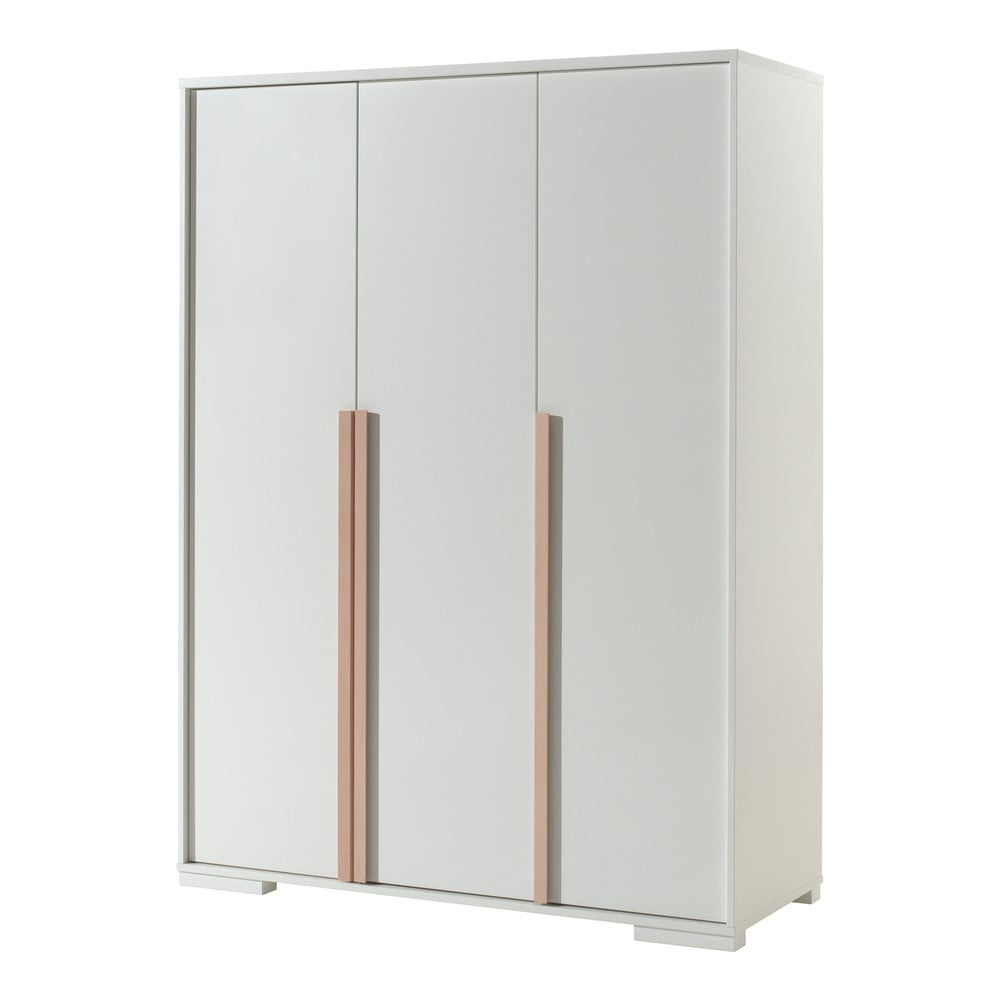 Biela detská šatníková skriňa 146x195 cm London – Vipack