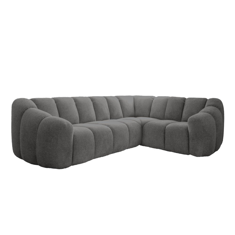 Sivá rohová pohovka (pravý roh/do L) Shell – Miuform