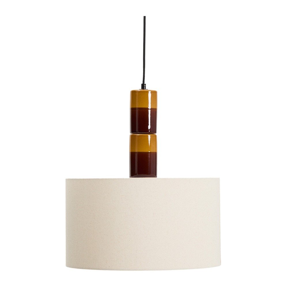 Závesné svietidlo s textilným tienidlom Mavran – Kave Home