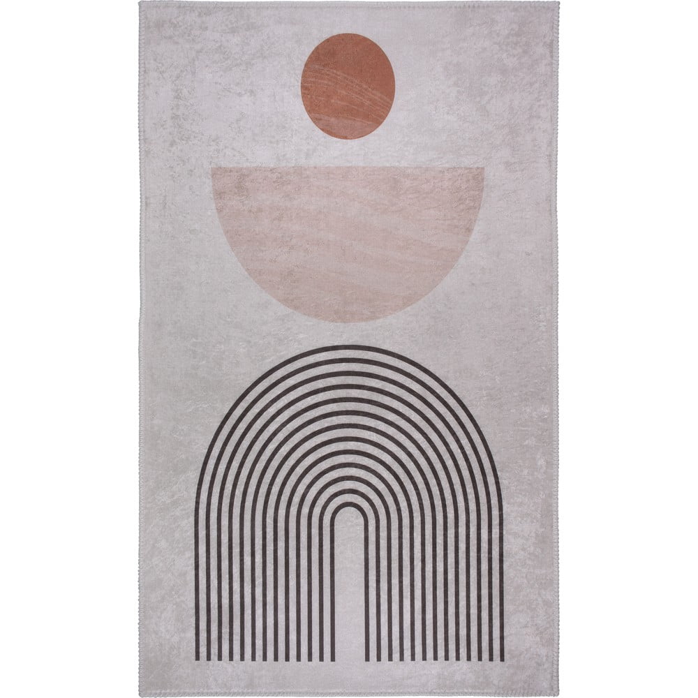 Krémovobiely umývateľný koberec 120x160 cm – Vitaus