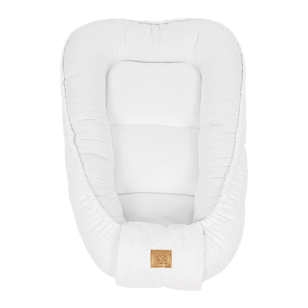 Biele hniezdočko pre bábätko 55x83 cm – Meowbaby