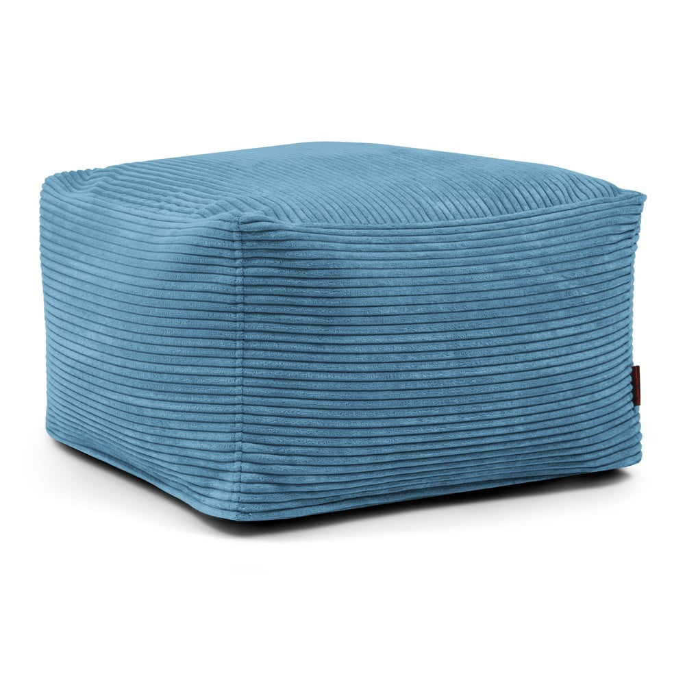 Modrý menčestrový sedací vak Softbox MooG – SLOWDOWN