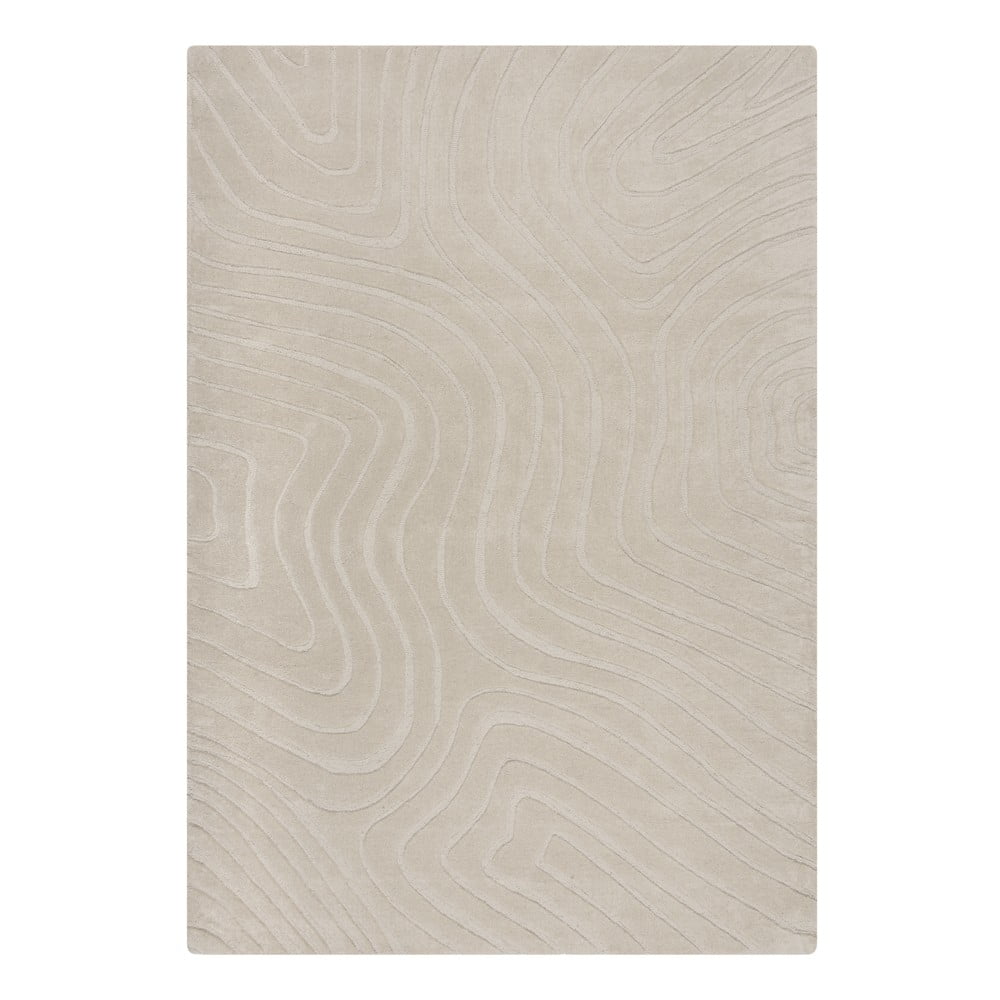 Krémový ručne tkaný vlnený koberec 160x230 cm Mesmerise Natural – Flair Rugs