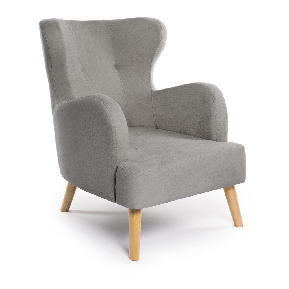 Svetlosivé kreslo ušiak Noemye – Bonami Selection