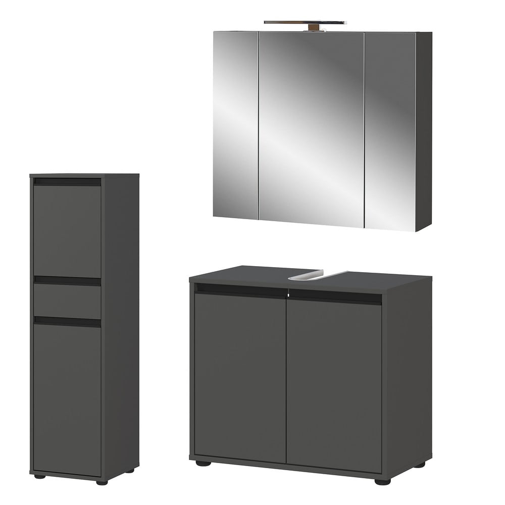Antracitová kúpeľňová zostava Lemont – Germania