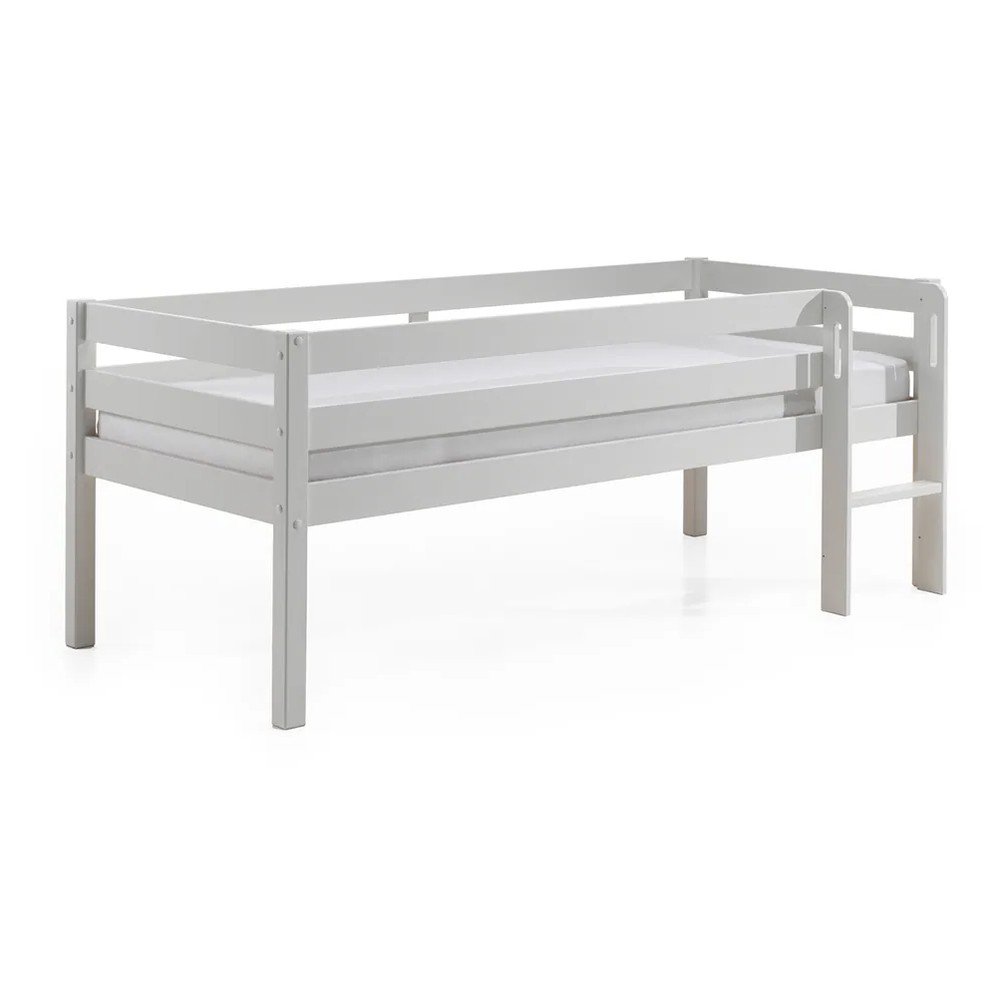 Biela detská vyvýšená posteľ Vipack Pino