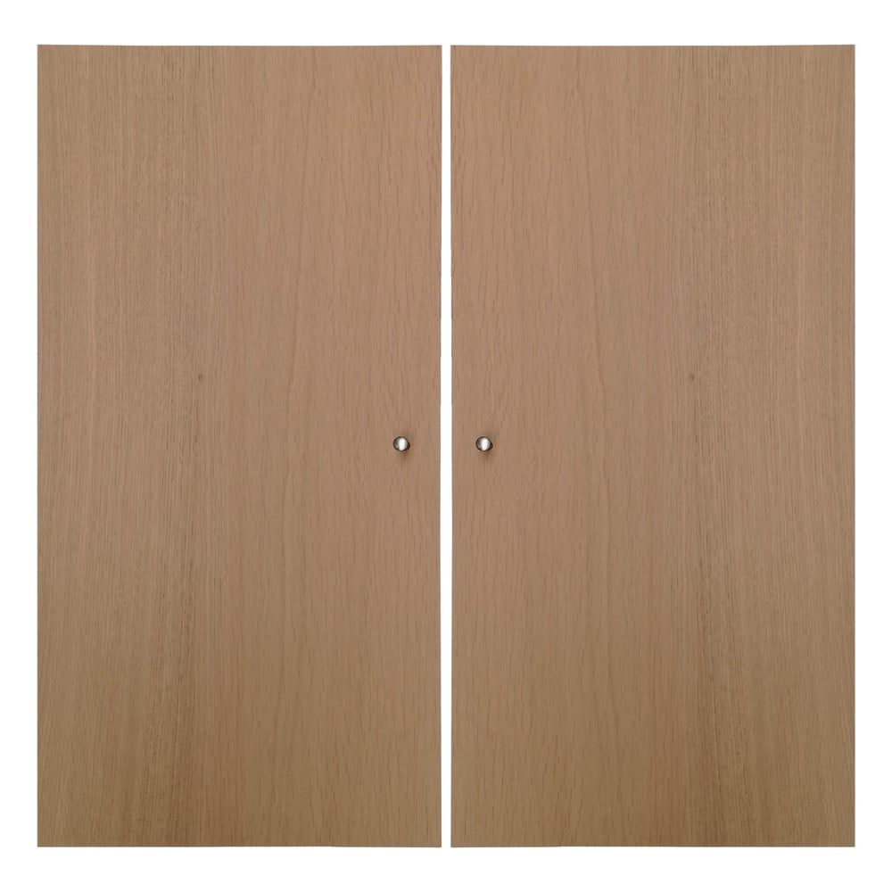 Dvierka v dekore duba pre modulárny policový systém 2 ks 32x66 cm Mistral Kubus - Hammel Furniture