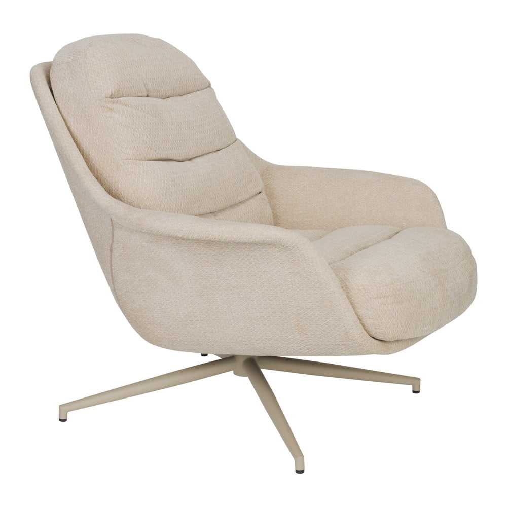 Béžové otočné relaxačné kreslo Philly – Zuiver