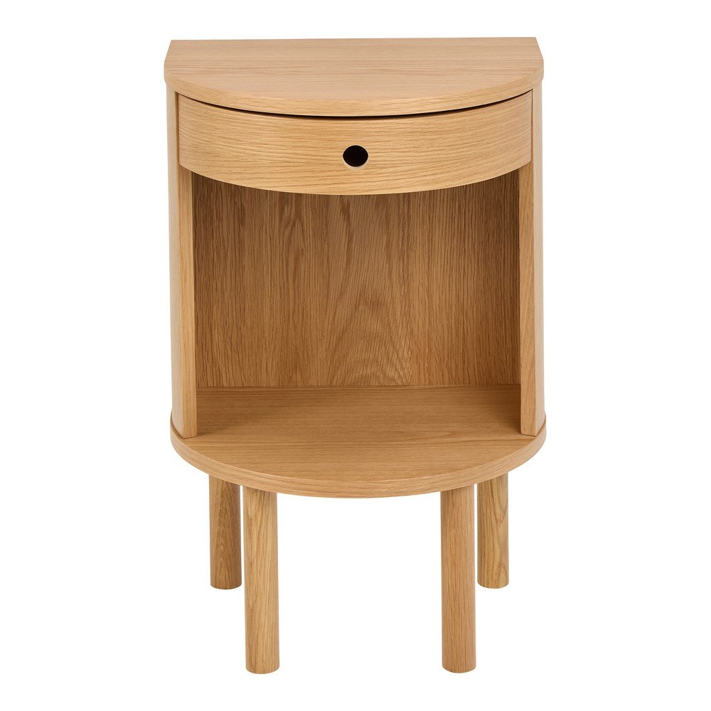 Nočný stolík v dekore duba v svetloprírodnej farbe Paron – Actona