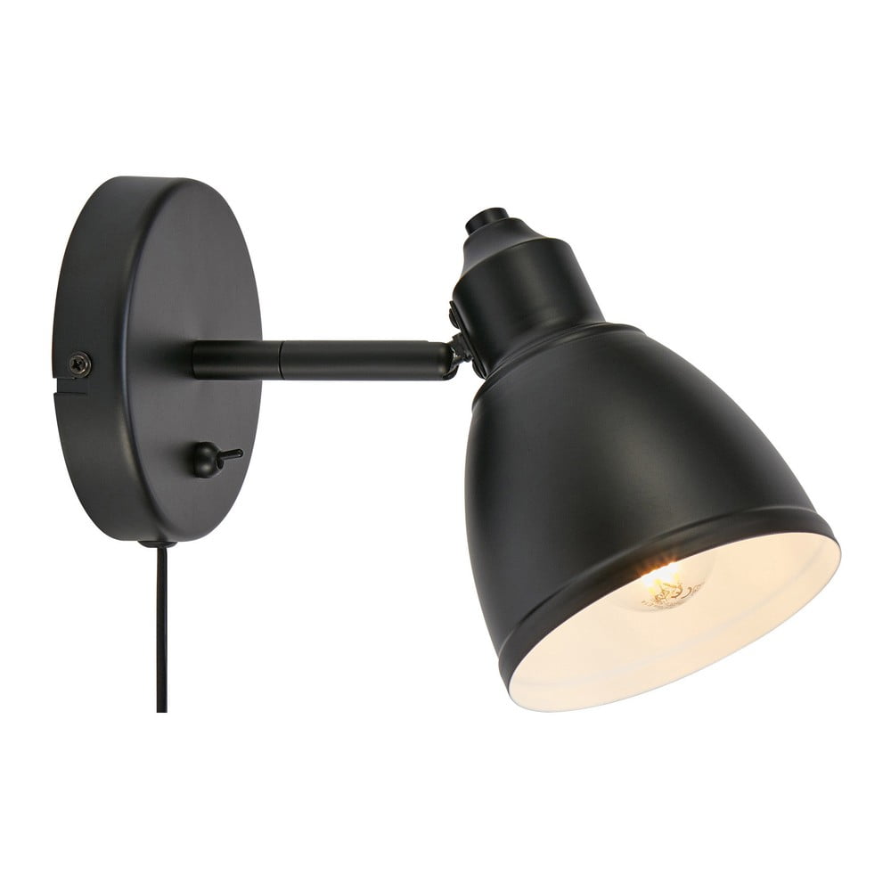 Matne čierne nástenné svietidlo Story – Markslöjd