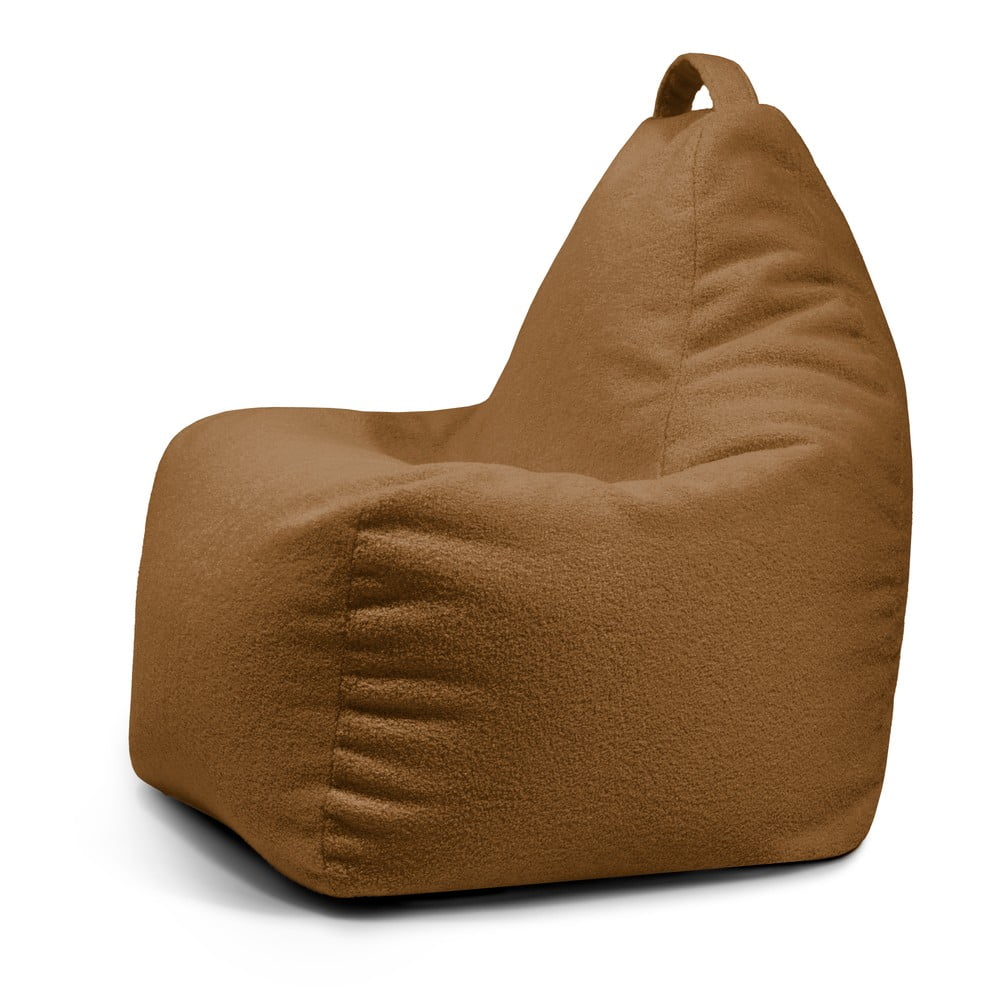 Hnedý sedací vak z textílie buklé Play Amuse – SLOWDOWN