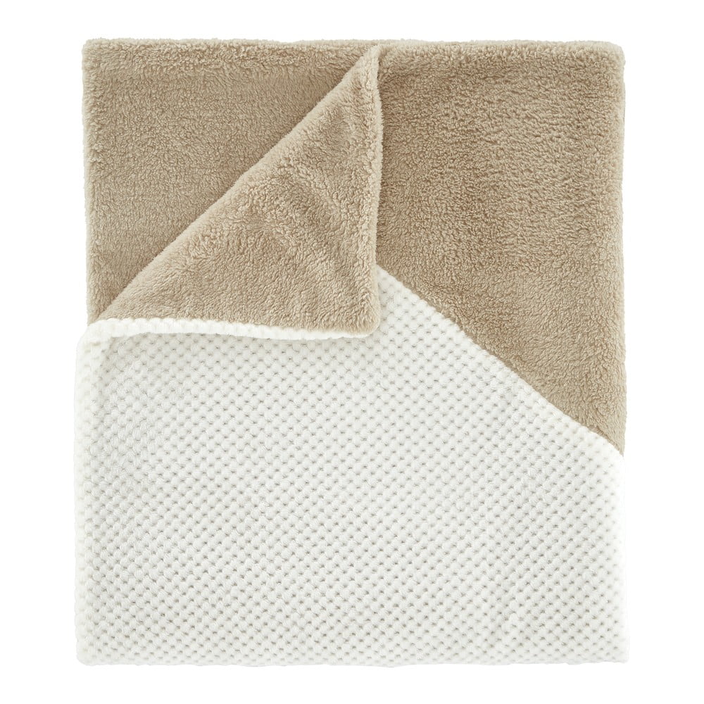 Hnedá/béžová deka z mikroplyšu 130x170 cm Cosy Larsson Geo – Catherine Lansfield