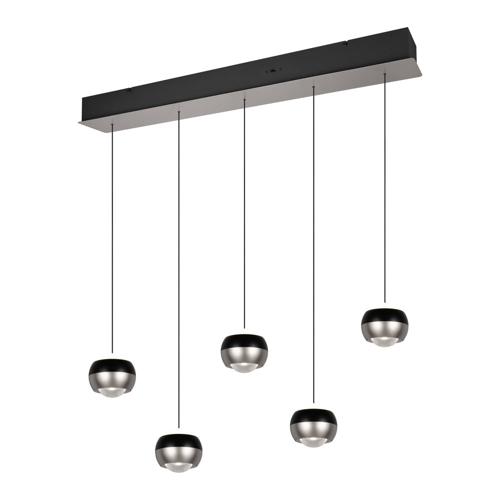 Čierne/v striebornej farbe LED závesné svietidlo Orbit – Trio Select