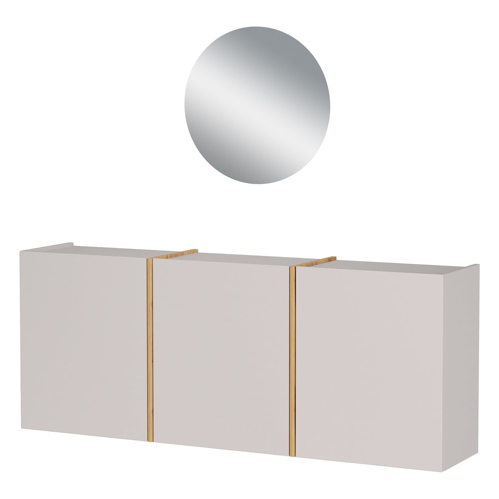 Krémová predsieňová zostava 138x200x27 cm Libbiano – Germania