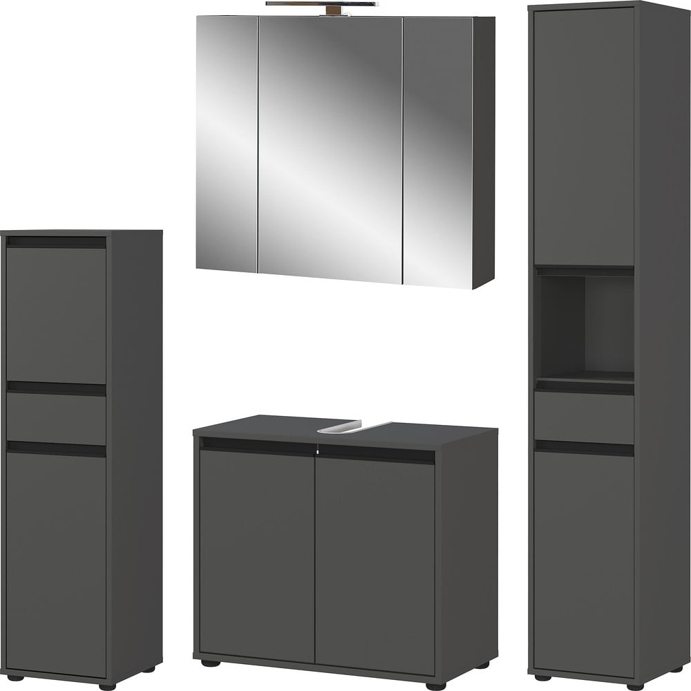 Antracitová kúpeľňová zostava Lemont – Germania