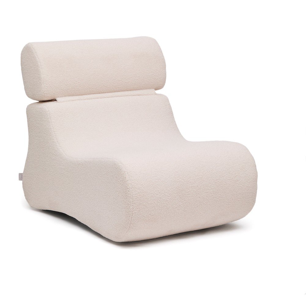 Slonovinové kreslo z textílie buklé Club – Kave Home