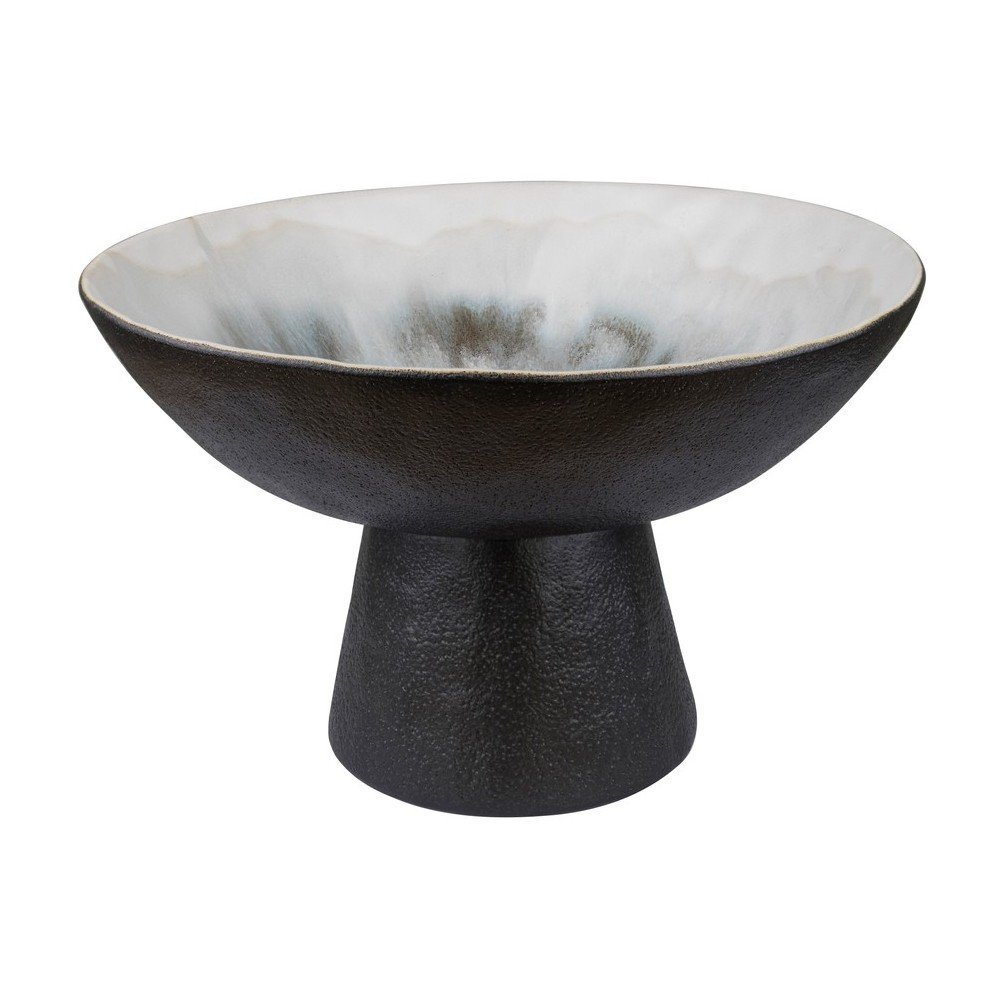 Čierna/slonovinová kameninová misa ø 31