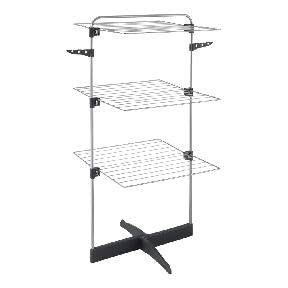 Sušiak na bielizeň v sivej a striebornej farbe 22 m Thunder – Metaltex